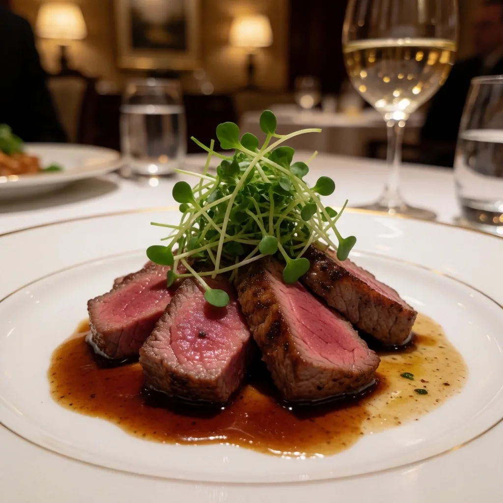 Fine dining plate prepared by the Kingsmere Retreat culinary team