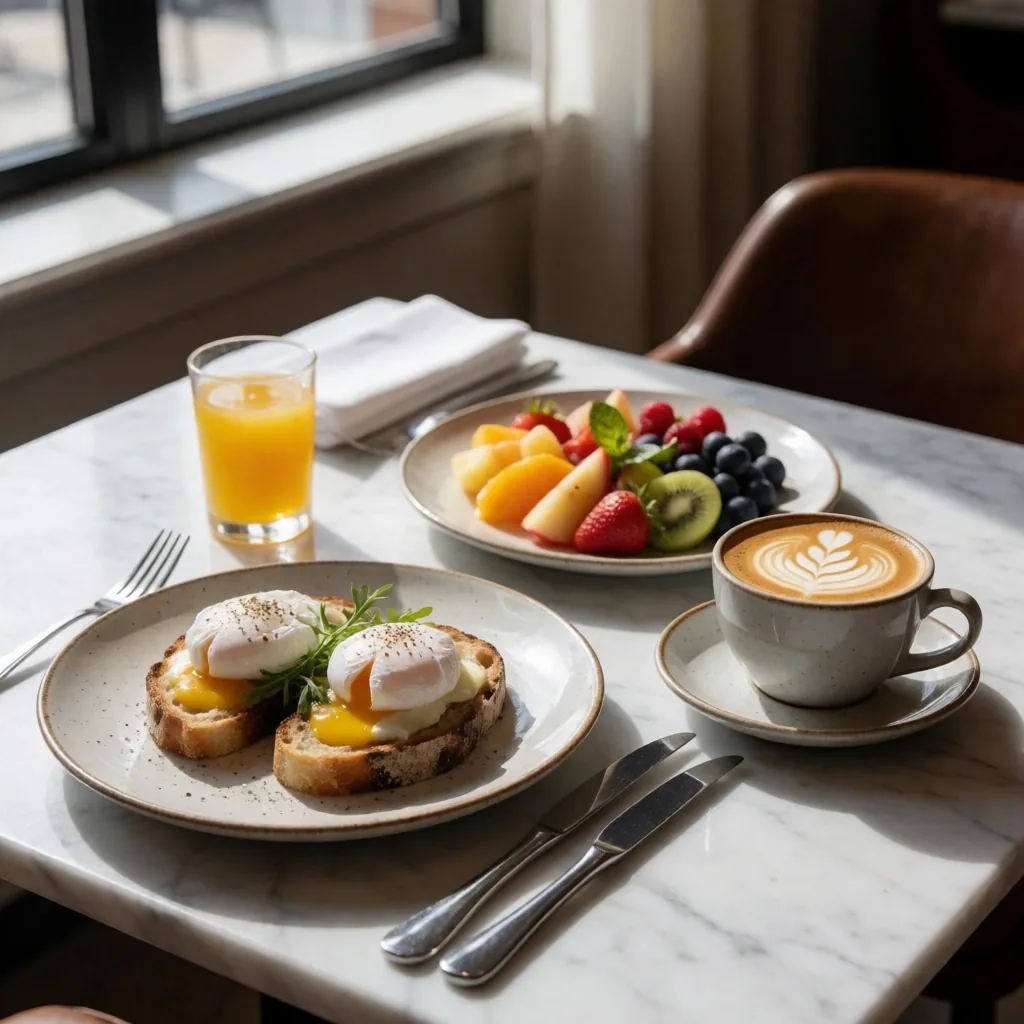Breakfast and brunch spread at Kingsmere Retreat