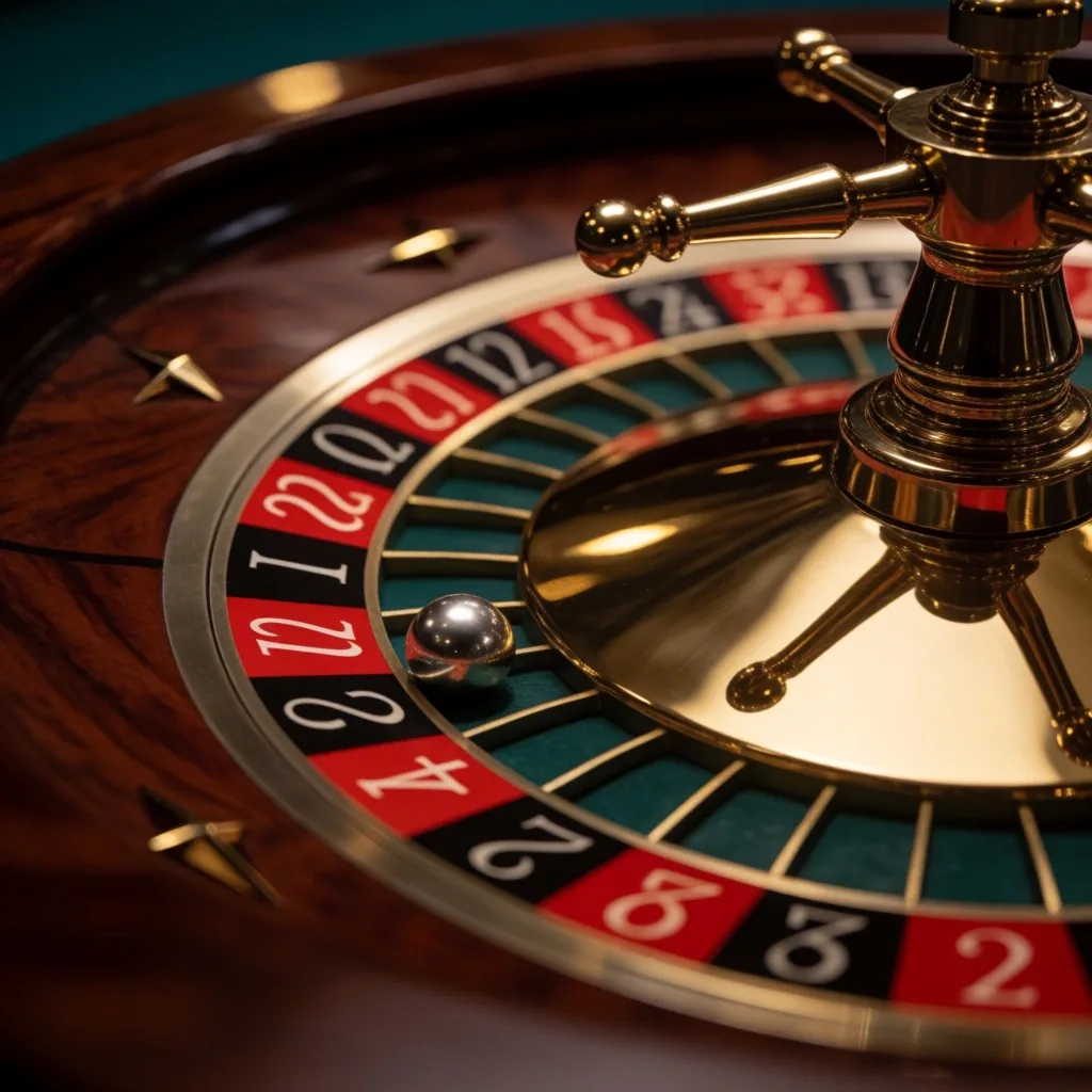 Roulette wheel on the Kingsmere Retreat gaming floor